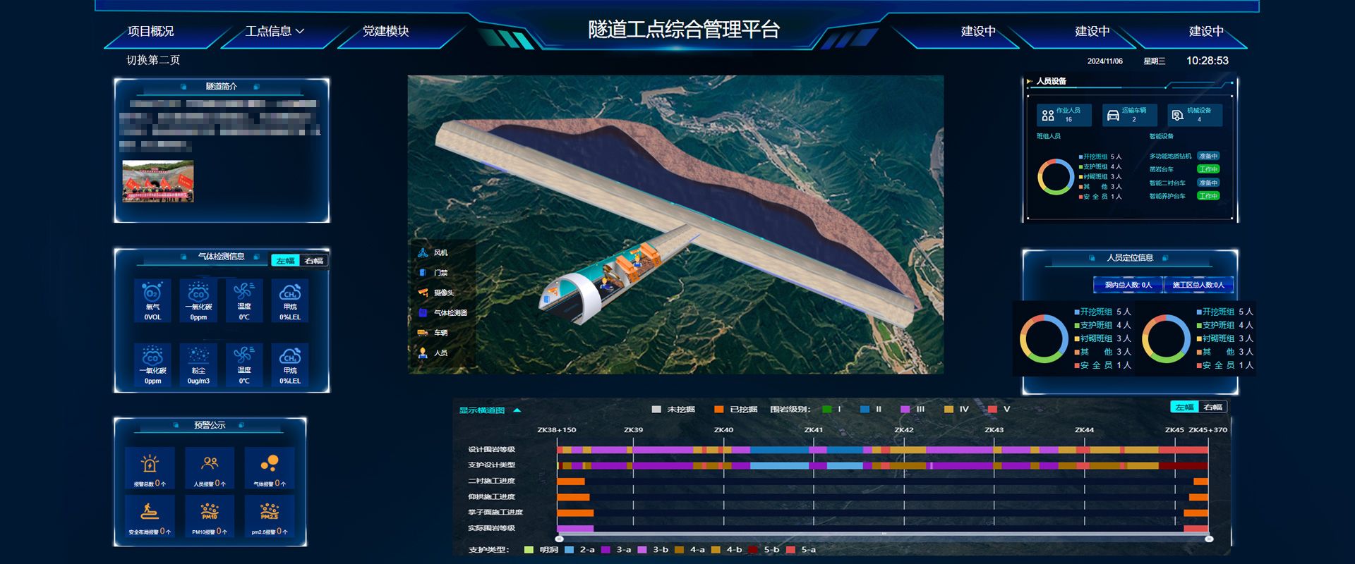 隧道安全综合管理平台